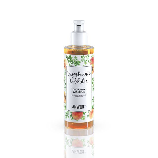 13135161592816925 Szampon do suchej i wrażliwej skóry głowy Brzoskwinia & Kolendra 200ml - obrazek 1