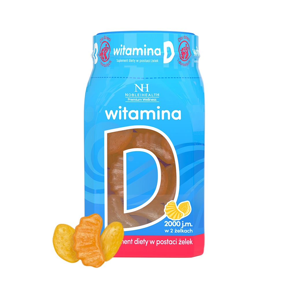 13187511740744322 Premium Wellness witamina D w żelkach suplement diety 180g - obrazek 1