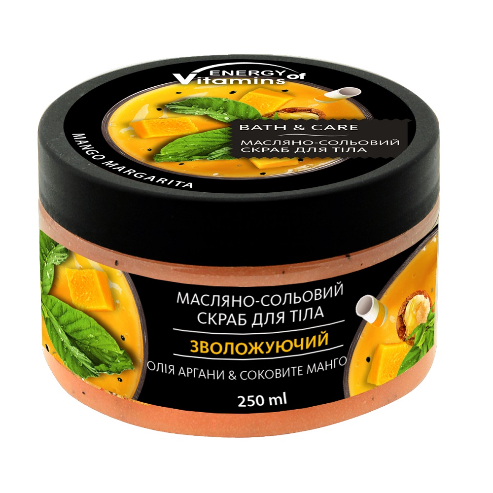 13276031697528540 Peeling solny do ciała Olej Arganowy i Soczyste Mango 250ml - obrazek 1