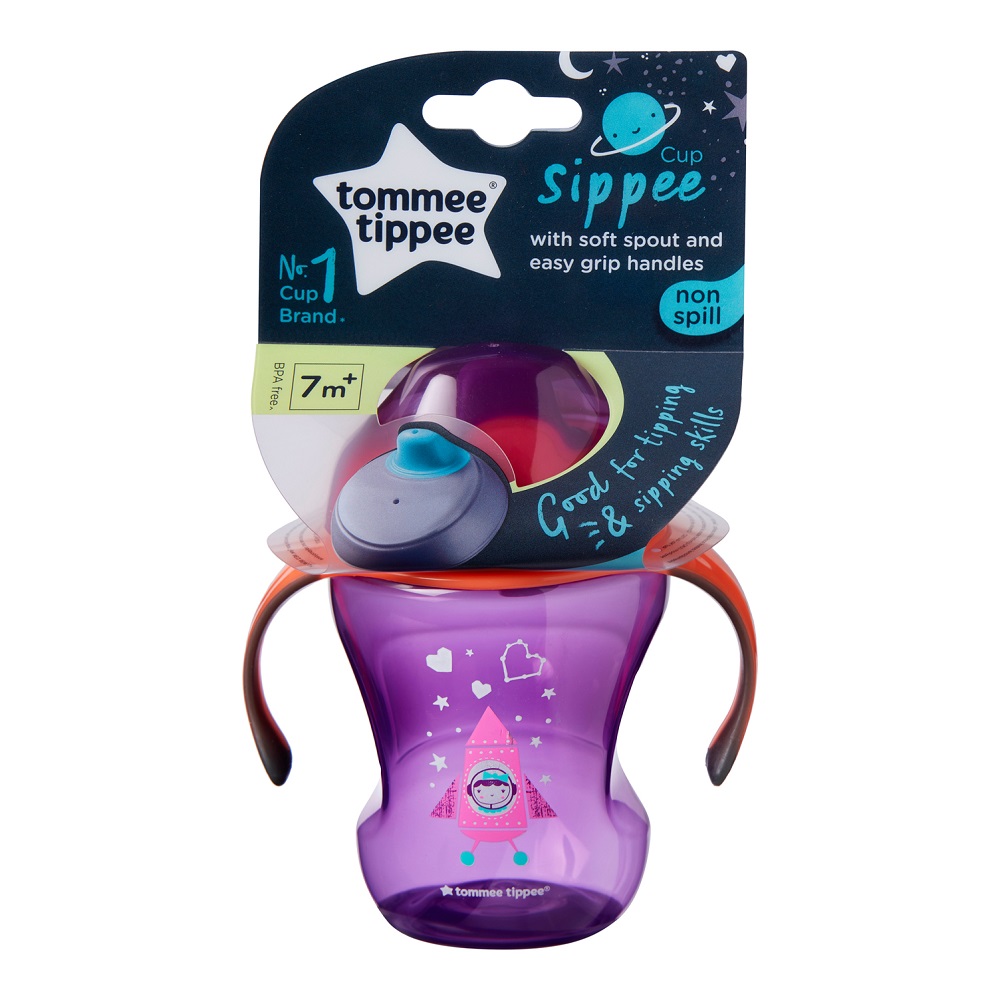 13332371663313143 Sippee Cup kubek niekapek z uchwytami 7m+ Girl 230ml - obrazek 1