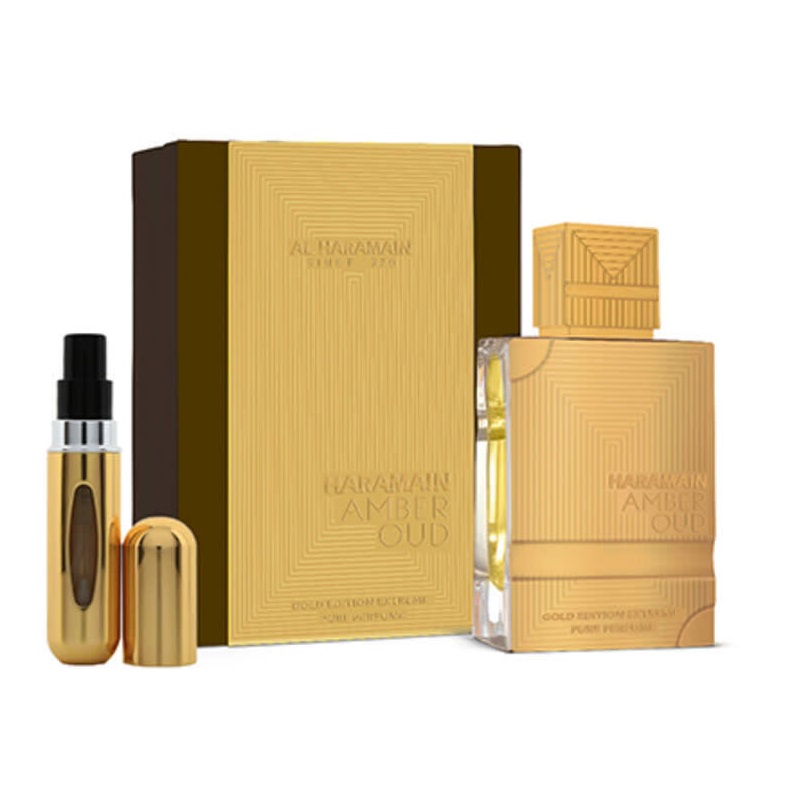 13339921707139713 Amber Oud Gold Edition Extreme zestaw woda perfumowana spray 200ml + woda perfumowana spray 10ml - obrazek 1