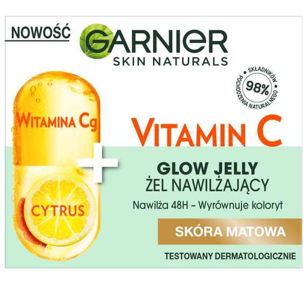 1346681648441785 Skin Naturals Vitamin C Glow Jelly żel nawilżający do twarzy Witamina Cg + Cytrus 50ml - obrazek 1