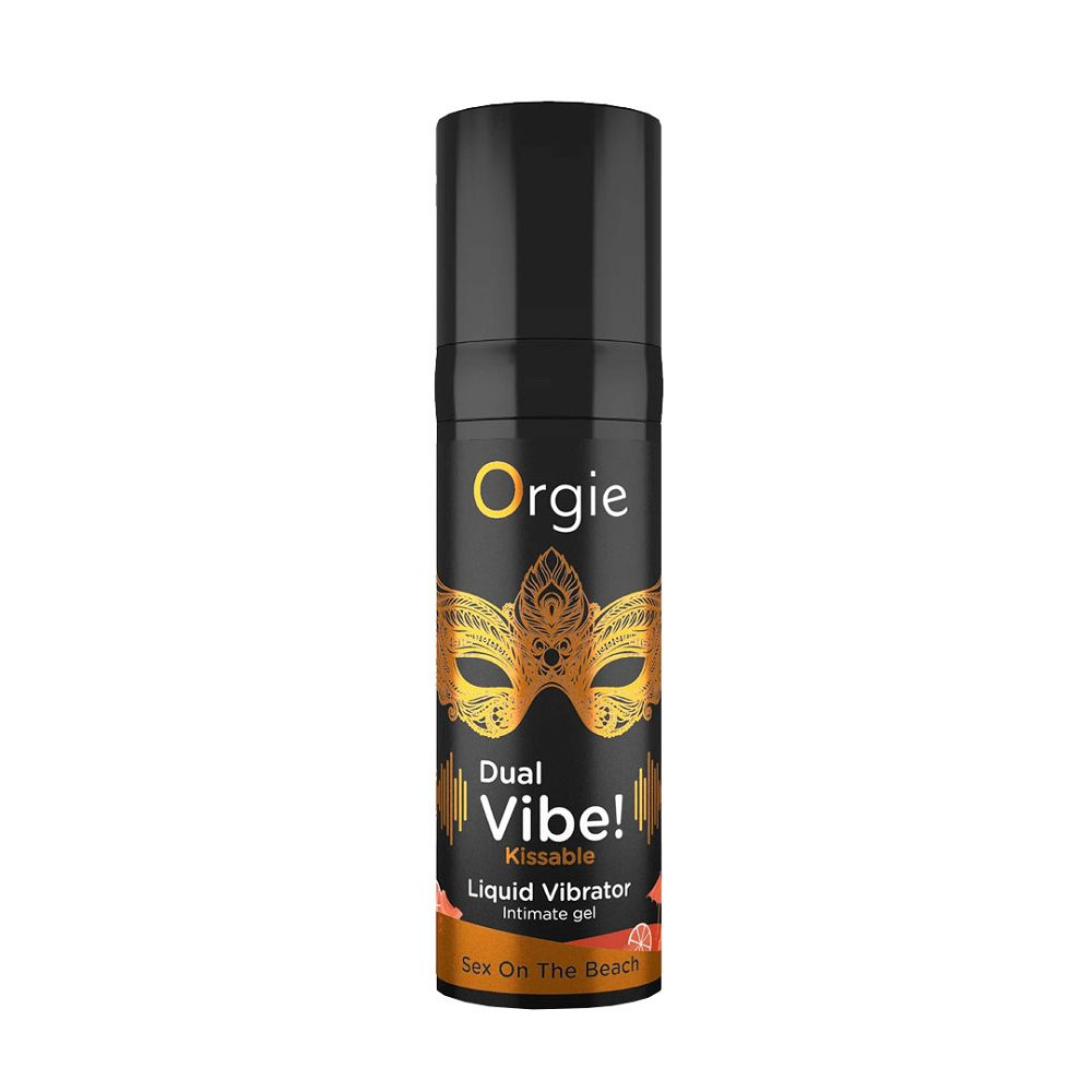 13472161701955084 Dual Vibe! Kissable Liquid Vibrator wibrujący żel intymny Sex On The Beach 15ml - obrazek 1