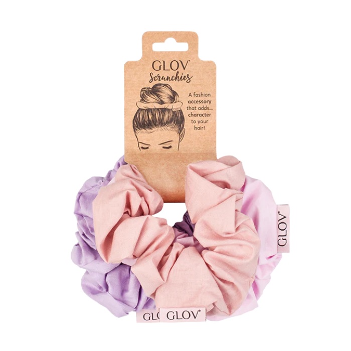 13494141675684183 Scrunchies zestaw gumek do włosów Light Pink 3szt - obrazek 1