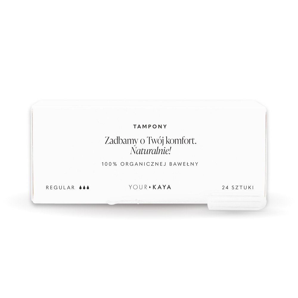 13560041686135474 Tampony z organicznej bawełny Regular 24szt. - obrazek 1