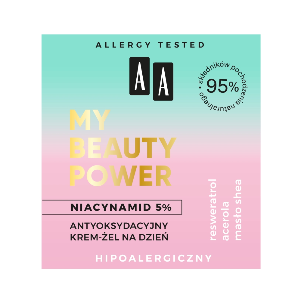 13569641617014434 My Beauty Power Niacynamid 5% antyoksydacyjny krem-żel na dzień 50ml - obrazek 1