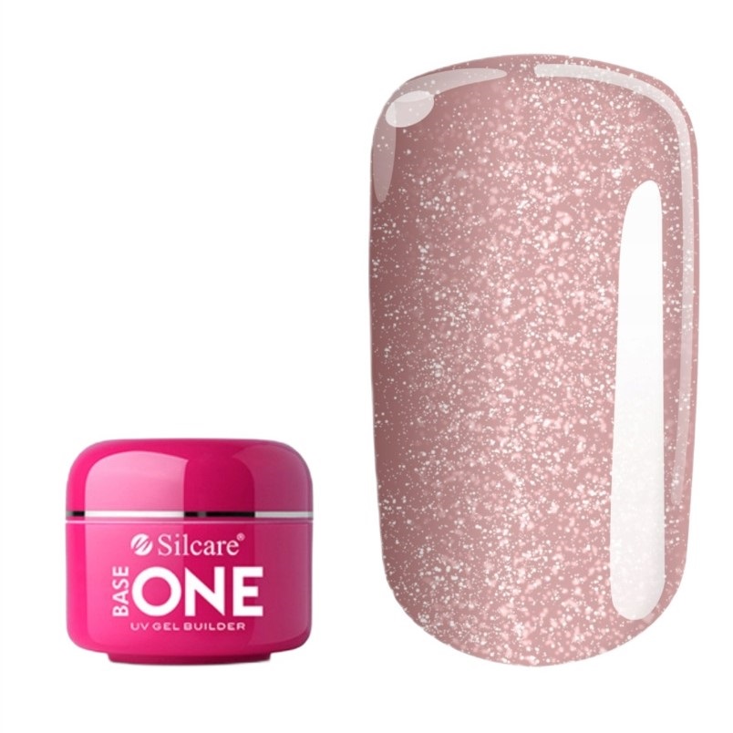 13603931710169283 Base One Shimmer Peach żel budujący do paznokci 50g - obrazek 1