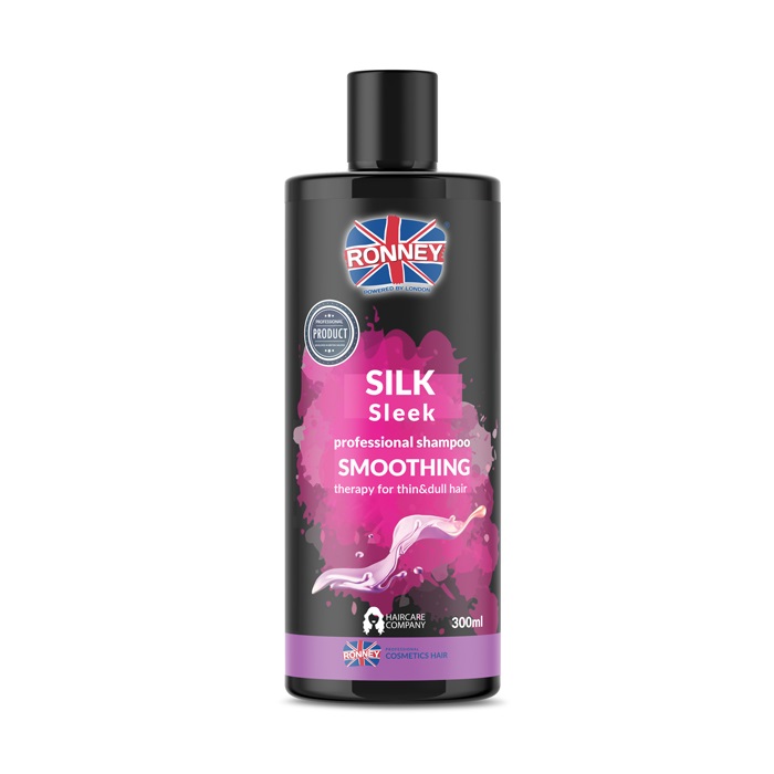 13640721648562541 Silk Sleek Professional Shampoo Smoothing wygładzający szampon do włosów cienkich i matowych 300ml - obrazek 1
