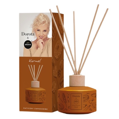 13757631750254156 Dorota & Aroma Home patyczki zapachowe Karmel 100ml - obrazek 1