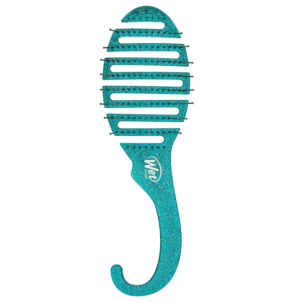 13773821713172630 Shower Detangler szczotka do rozczesywania włosów pod prysznicem Teal Glitter - obrazek 1