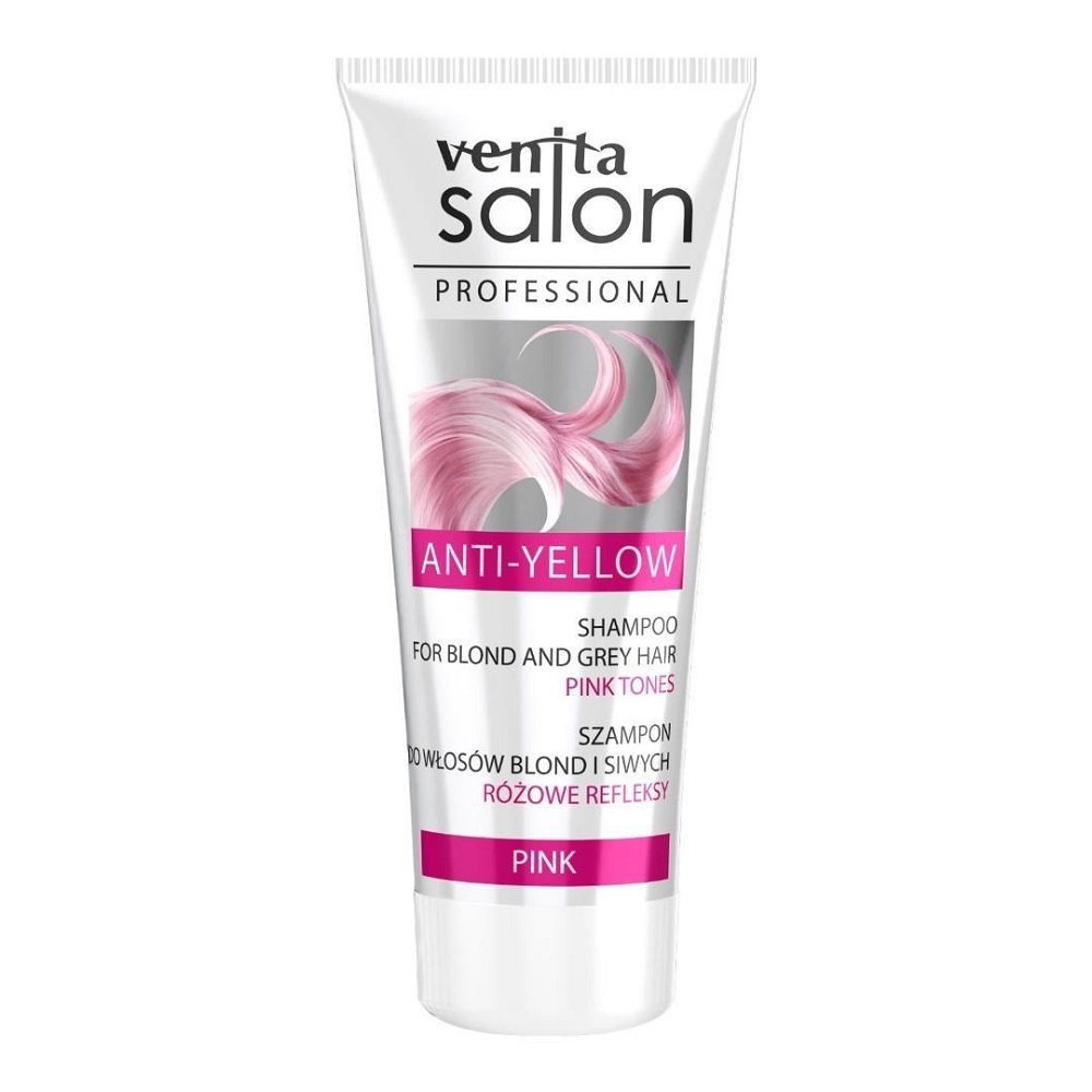 13860781677815189 Anti-Yellow Shampoo szampon do włosów blond i siwych Pink 200ml - obrazek 1
