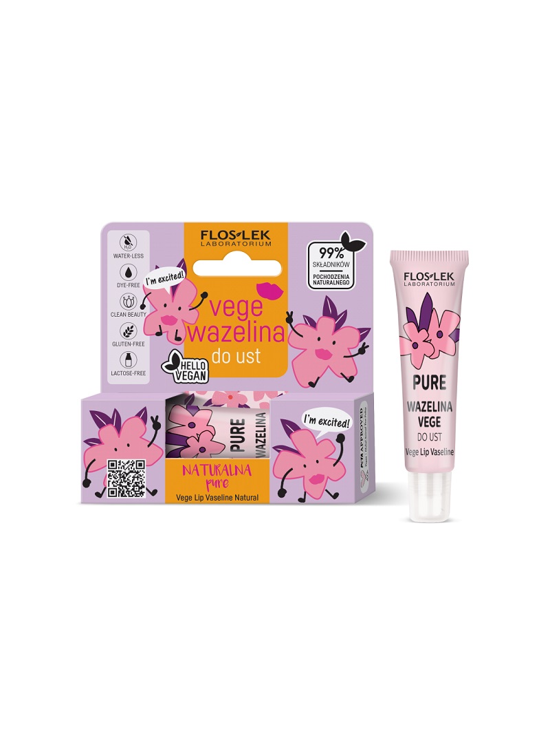 14020241645802933 Vege Lip Care wazelina do ust Pure 10g - obrazek 1