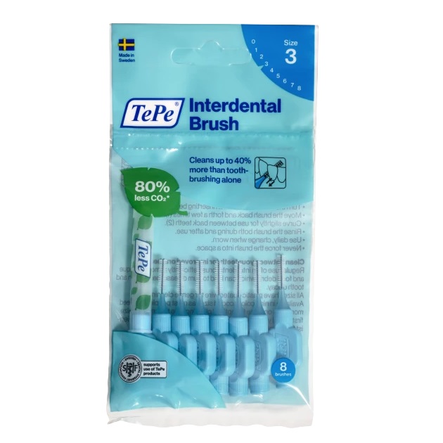 14166921663238384 Original szczoteczki międzyzębowe 0.6mm Niebieskie 8szt - obrazek 1