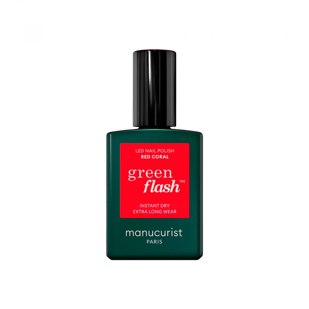 14205701768219811 Green Flash Nail Polish lakier do paznokci Red Coral 15ml - obrazek 1