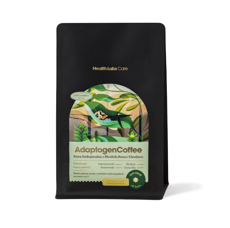 14322471664964576 AdaptogenCoffee kawa funkcjonalna z Rhodiola rosea i Eleuthero 252g - obrazek 1