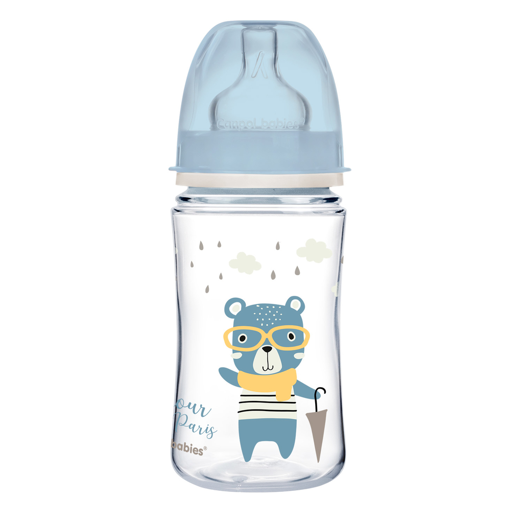 14379471681967730 EasyStart butelka szeroka antykolkowa Bonjour Paris Niebieska 240ml - obrazek 1