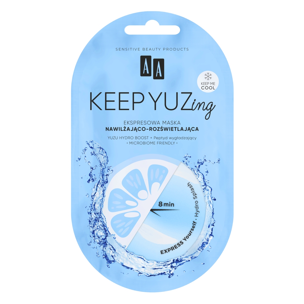 14469511777959197 Keep Yuzing ekspresowa maska nawilżająco-rozświetlająca 7ml - obrazek 1
