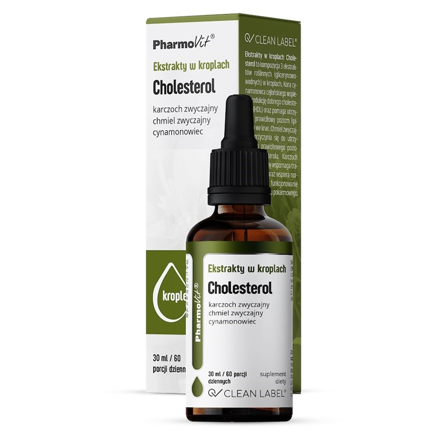 14521491746438644 Ekstrakty w kroplach Cholesterol suplement diety w kroplach 30ml - obrazek 1