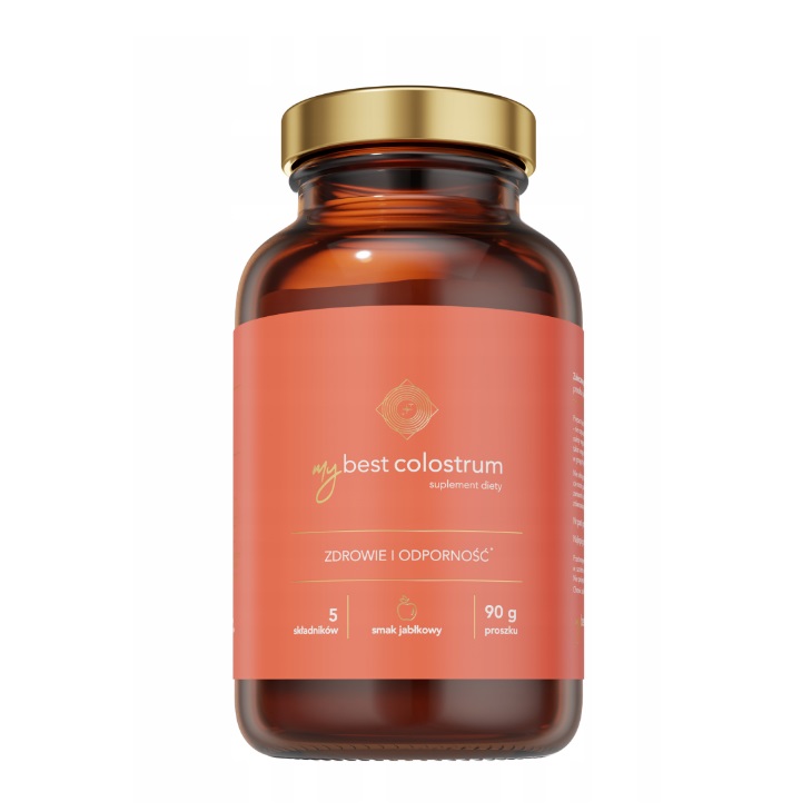 14562331728995406 MyBestColostrum suplement diety na odporność dla dzieci i dorosłych Jabłko 90g - obrazek 1