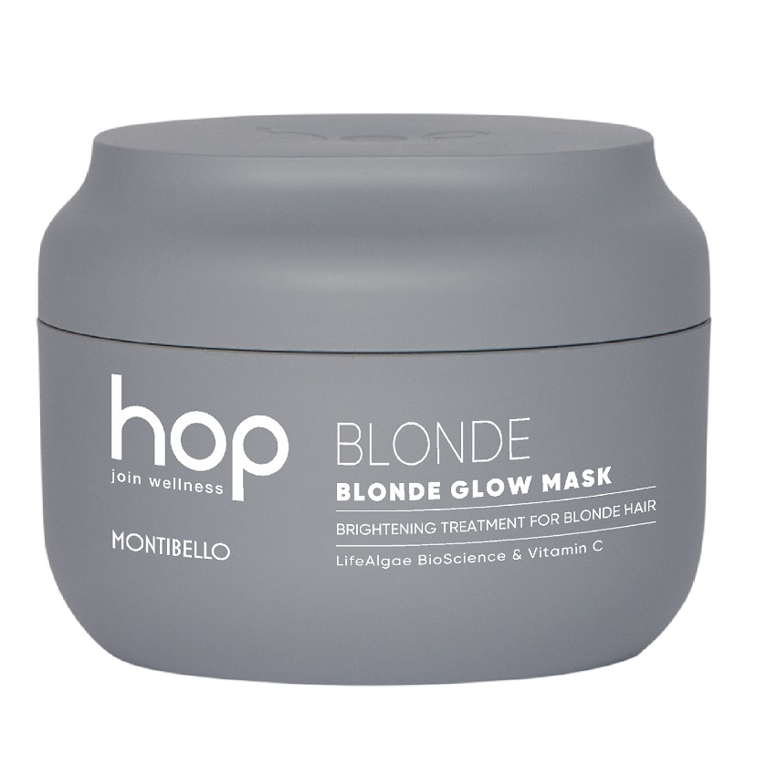 14563371715337872 Hop Blonde Glow Mask rozświetlająca maska do włosów rozjaśnianych i blond 200ml - obrazek 1