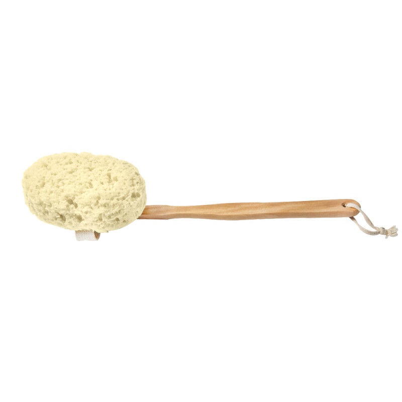 14569021660036070 Gąbka do kąpieli na drewnianej rączce 45cm 6036 - obrazek 1