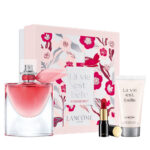 La Vie Est Belle Intensement zestaw woda perfumowana spray 50ml + balsam do ciała 50ml + Absolu Rouge Matte mini pomadka do ust 378