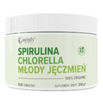 Spirulina Chlorella Młody Jęczmień suplement diety 500 tabletek
