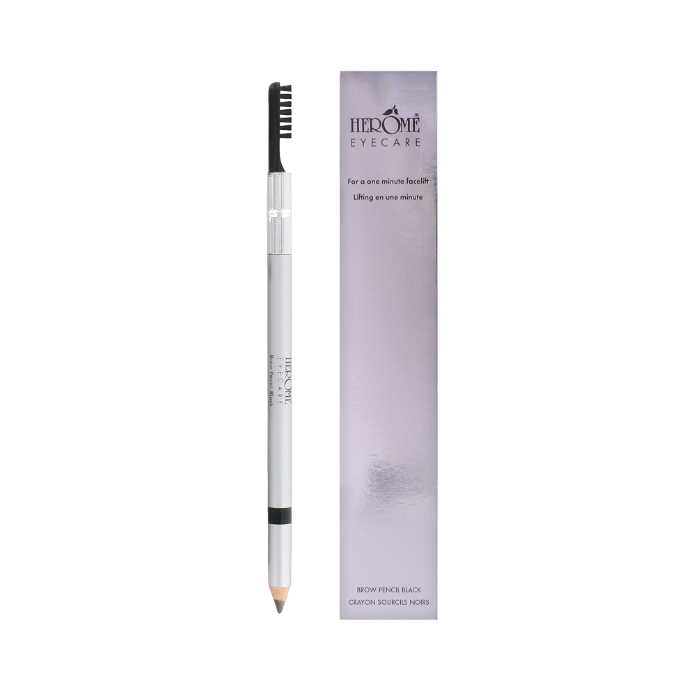 14947011667560882 Eye Care Brow Pencil kredka do brwi z grzebykiem Black 1.2g - obrazek 1