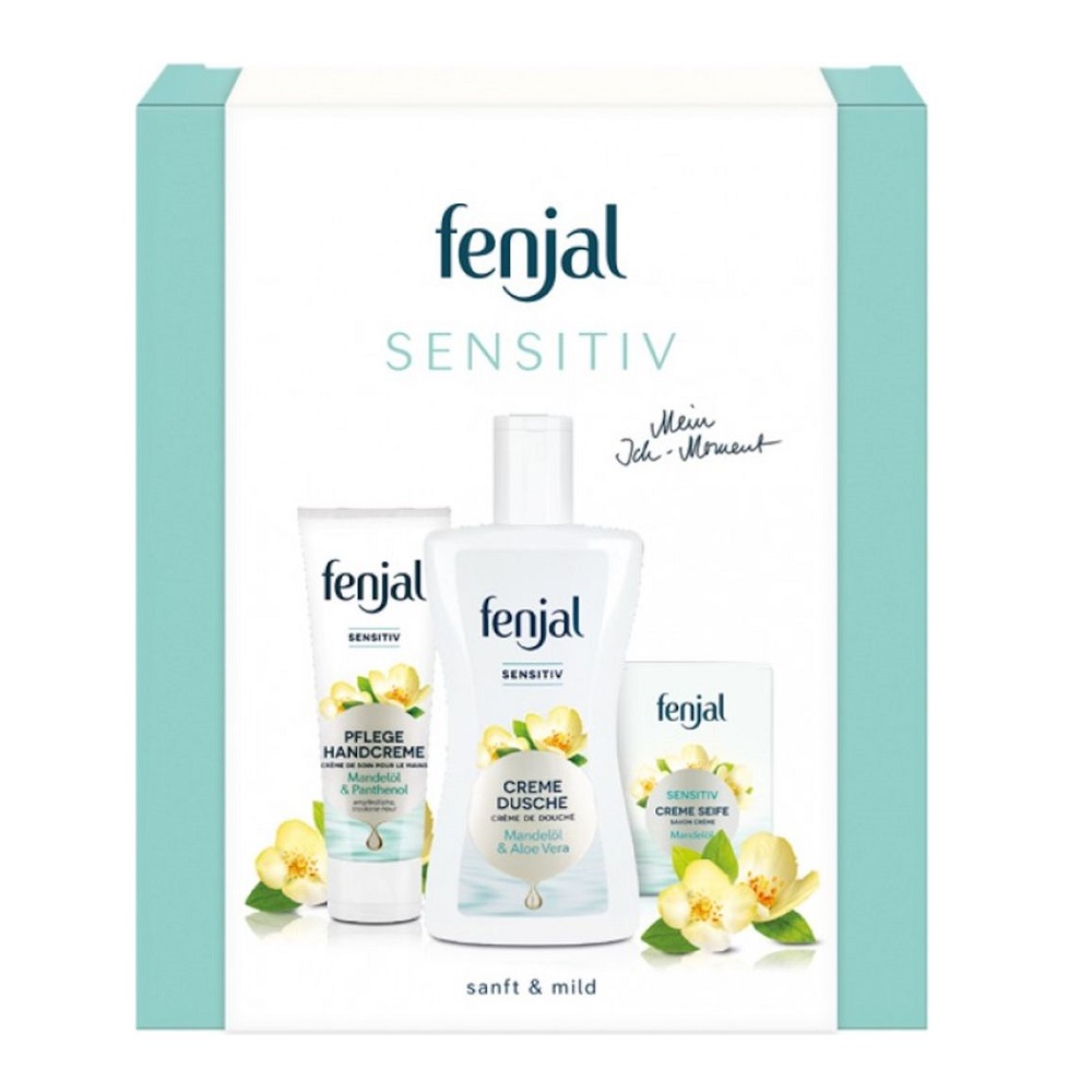 14967911764593627 Sensitive zestaw krem do rąk 75ml + żel pod prysznic 200ml + mydło w kostce 100g - obrazek 1