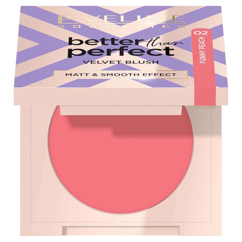 14972581728893612 Better Than Perfect Velvet Blush róż prasowany 02 Funny Peach 2.3g - obrazek 1