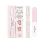 Glossy Booster Duo zestaw peeling z kwasem glikolowym + dwufazowa polerka