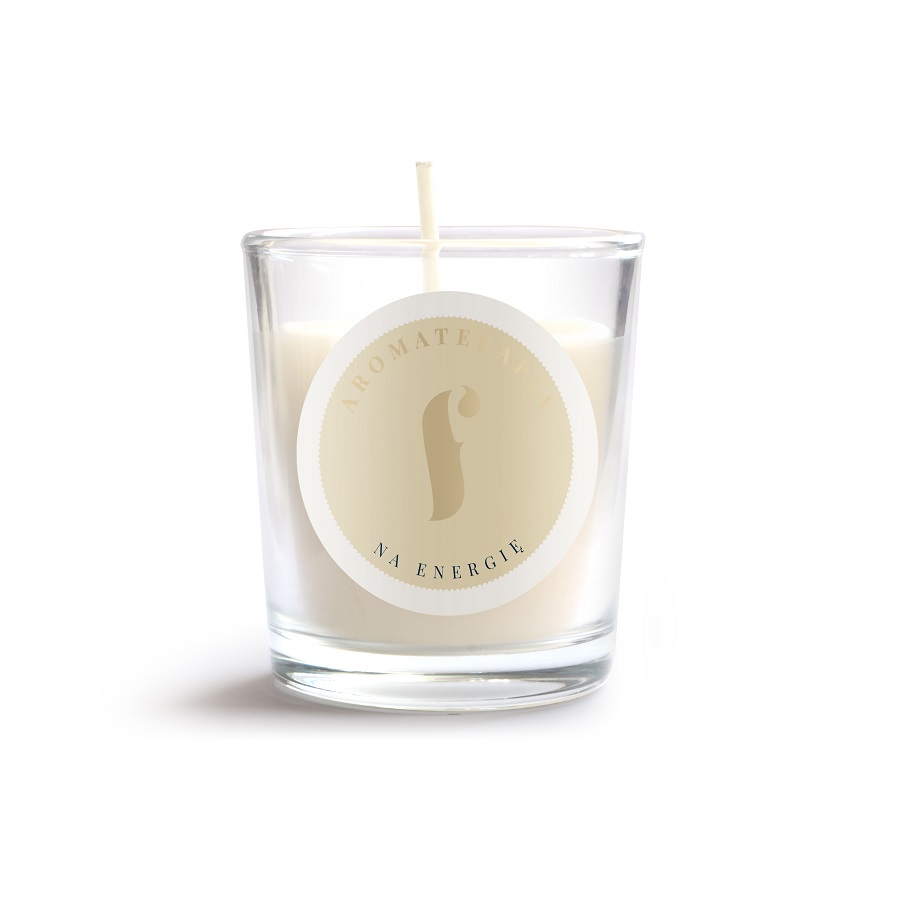 15054311687850052 Mała sojowa świeca do aromaterapii Na Energię 70g - obrazek 1
