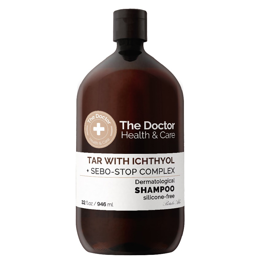 15194831680182016 Health & Care szampon do włosów przeciw przetłuszczaniu Dziegieć + Ichthyol + Sebo-Stop Complex 946ml - obrazek 1