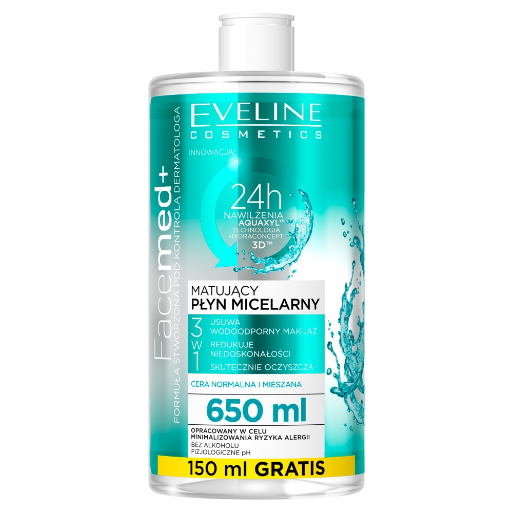 15256621646654229 Facemed+ matujący płyn micelarny 3w1 650ml - obrazek 1