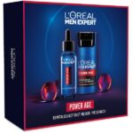 Men Expert Power Age zestaw serum z kwasem hialuronowym 30ml + rewitalizujący krem nawilżający 50ml