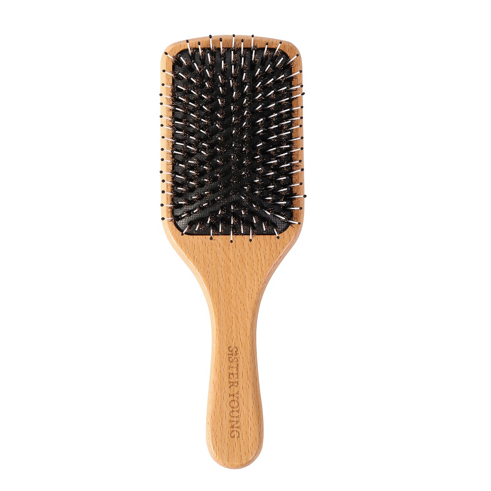 15593761756818848 Vera Hair Brush drewniana szczotka do włosów - obrazek 1