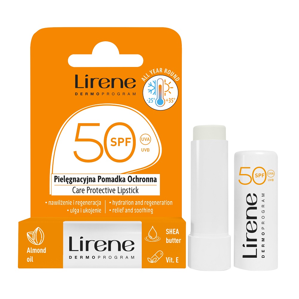3d,Render,Mockup,Of,Blank,White,Carton,Pack,Of,Hygienic Pielęgnacyjna pomadka ochronna SPF50 4.6g - obrazek 1