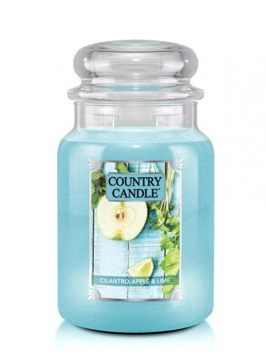 15643981637739275 Duża świeca zapachowa z dwoma knotami Cilantro Apple & Lime 652g - obrazek 1