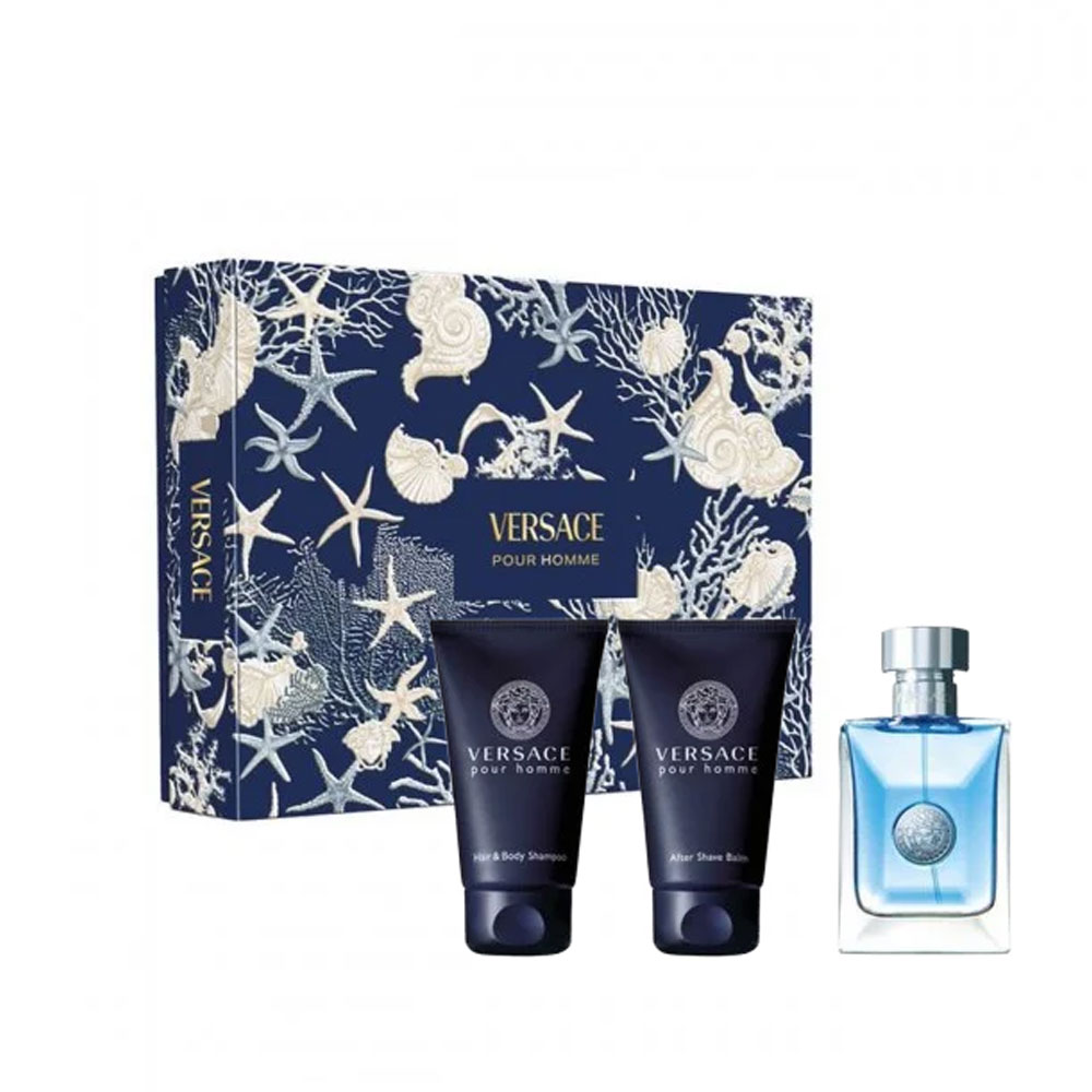 15665611758087505 Pour Homme zestaw woda toaletowa spray 50ml + żel pod prysznic 50ml + balsam po goleniu 50ml - obrazek 1