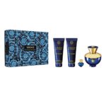 Dylan Blue Pour Femme zestaw woda perfumowana spray 100ml + żel pod prysznic 100ml + balsam do ciała 100ml + miniatura wody perfumowanej 5ml