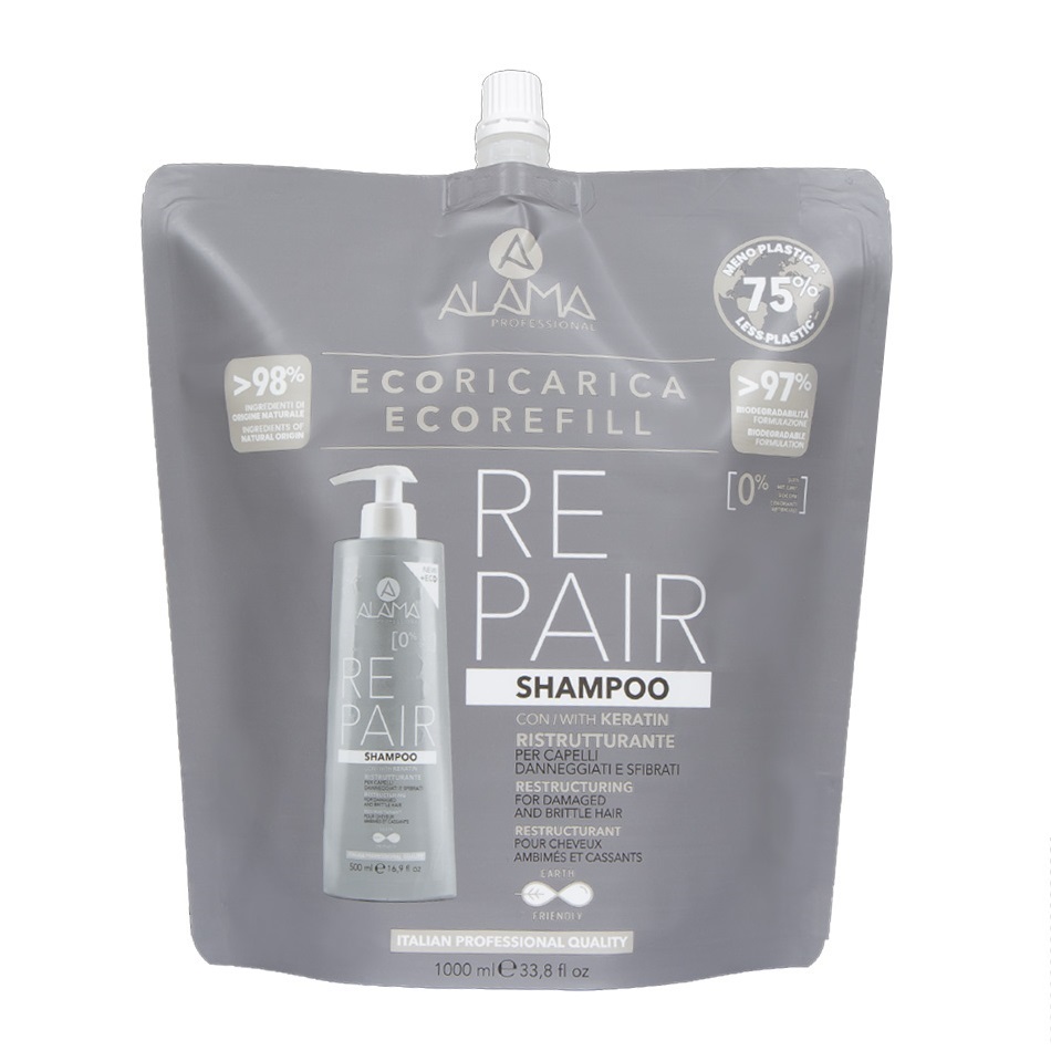 15849461741620087 Repair szampon z keratyną do włosów zniszczonych refill 1000ml - obrazek 1
