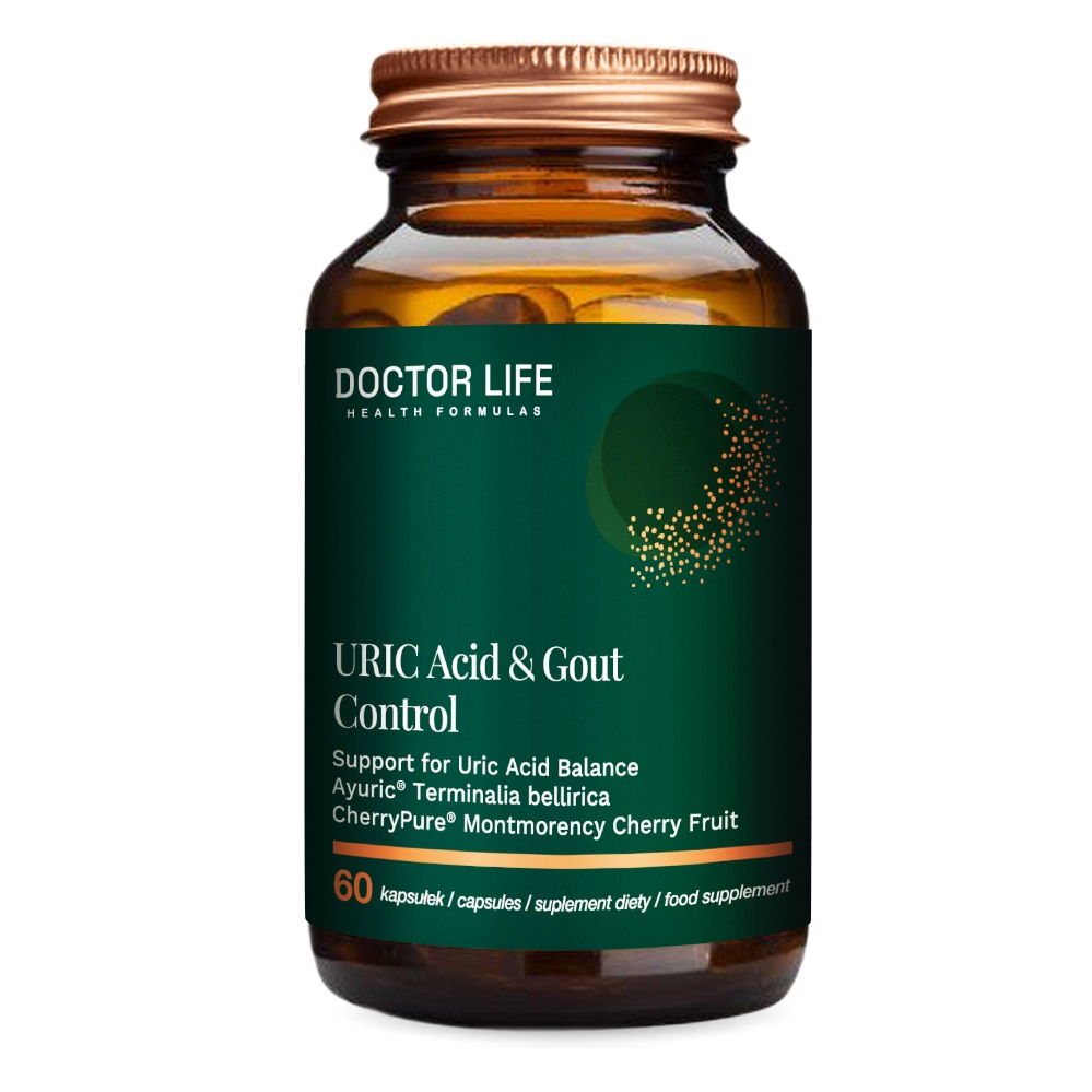 15857511728364536 Uric Acid & Gout Control suplement diety wspierający utrzymanie prawidłowego stężenia kwasu moczowego 60 kapsułek - obrazek 1