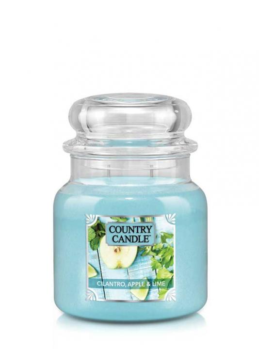 15878351642664132 Średnia świeca zapachowa z dwoma knotami Cilantro Apple & Lime 453g - obrazek 1