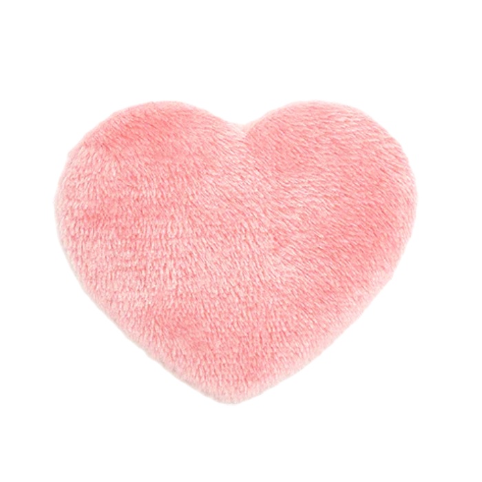 1593931676003798 Heart Pad wielorazowy płatek kosmetyczny w kształcie serca Pink - obrazek 1