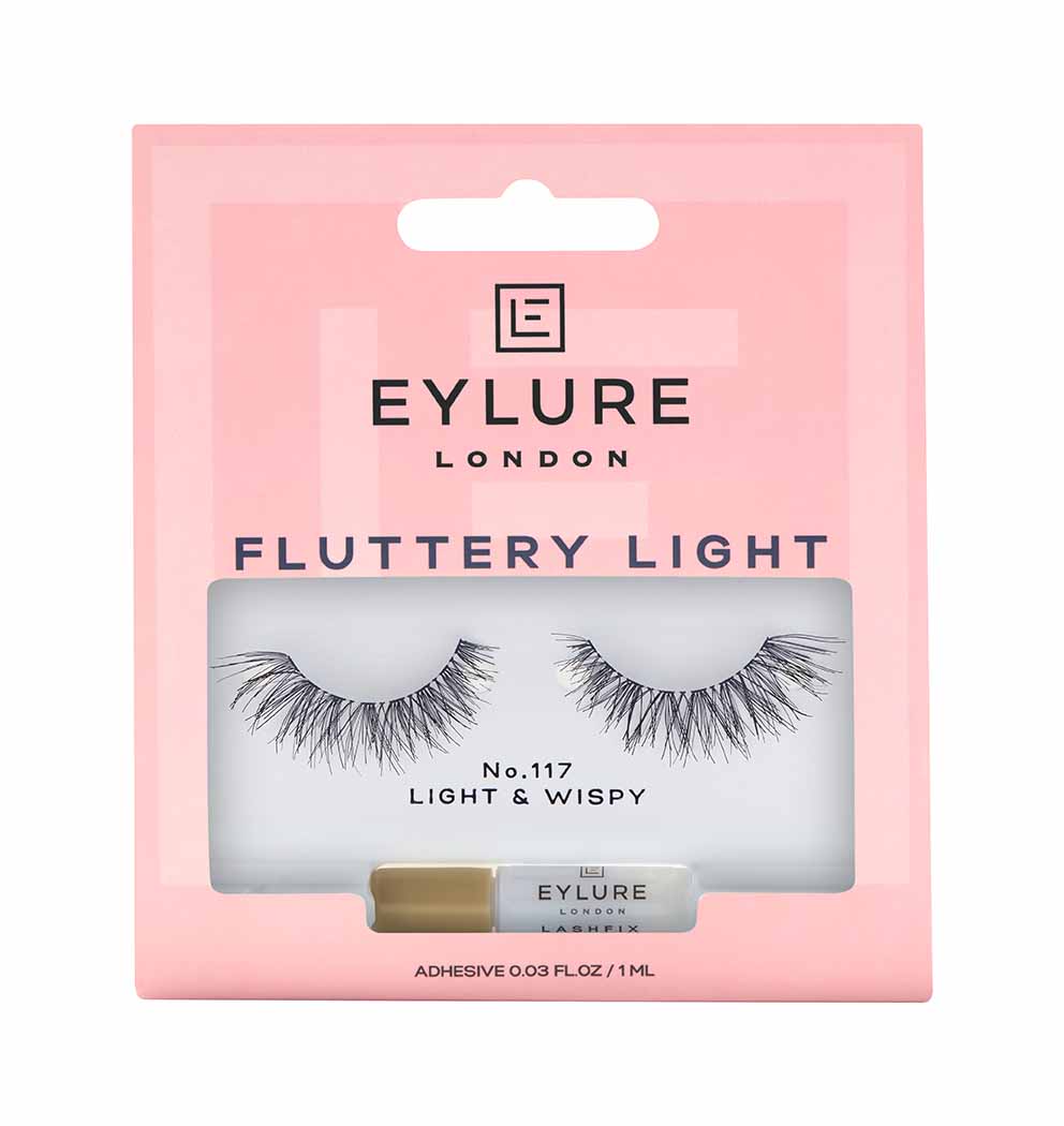 16013271631537095 Fluttery Light Lashes sztuczne rzęsy z klejem efekt wypełnienia No. 117 - obrazek 1