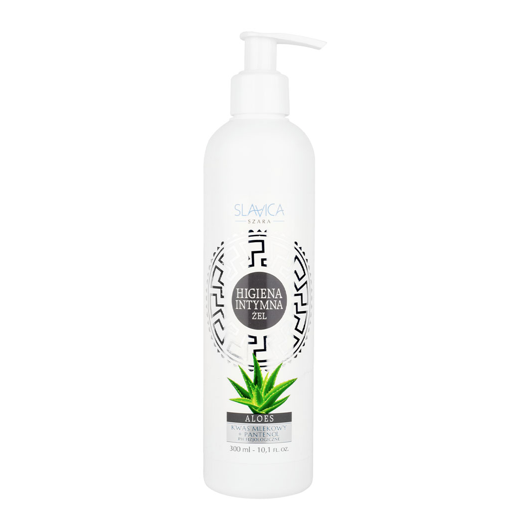 16028101646912833 Szara żel do higieny intymnej Aloes 300ml - obrazek 1