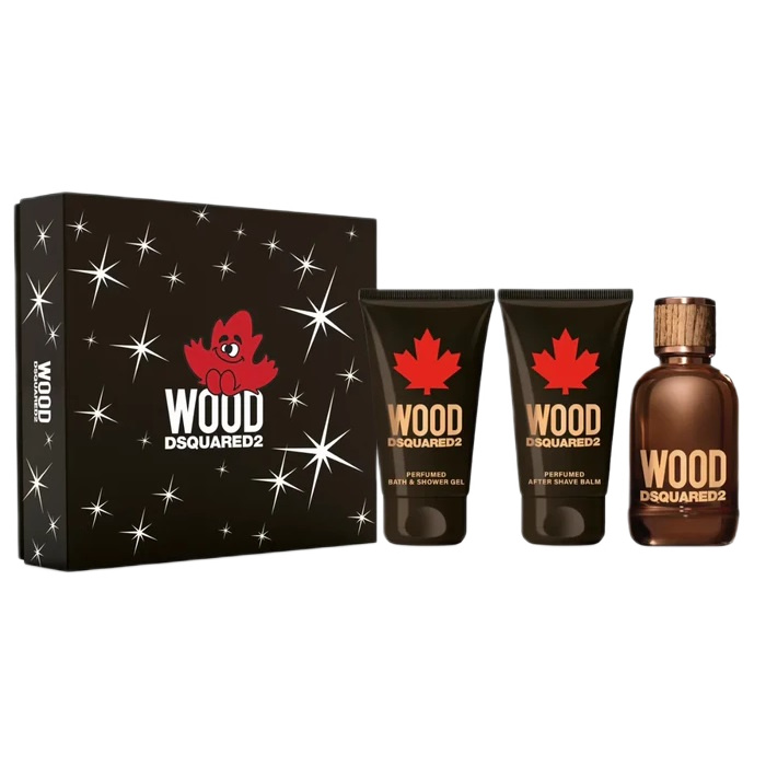 16037611727715794 Wood Pour Homme zestaw woda toaletowa spray 100ml + żel pod prysznic 100ml + balsam po goleniu 100ml - obrazek 1