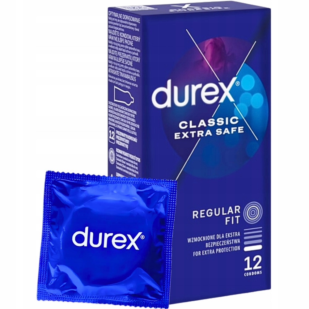 16060291767770463 Classic Extra Safe prezerwatywy wzmocnione dla ekstra bezpieczeństwa 12szt - obrazek 1