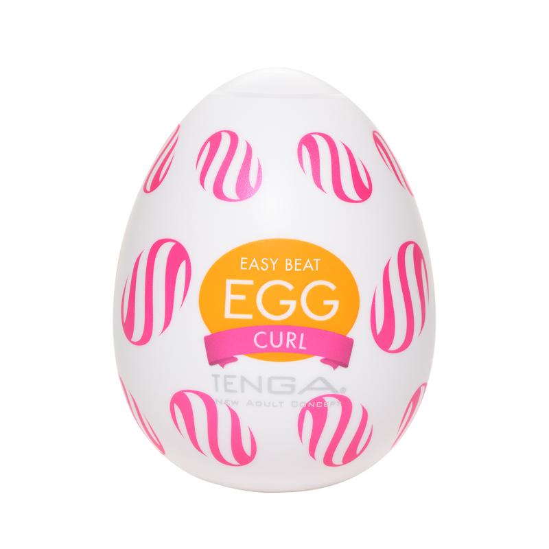 16085371637047945 Easy Beat Egg Curl jednorazowy masturbator w kształcie jajka - obrazek 1
