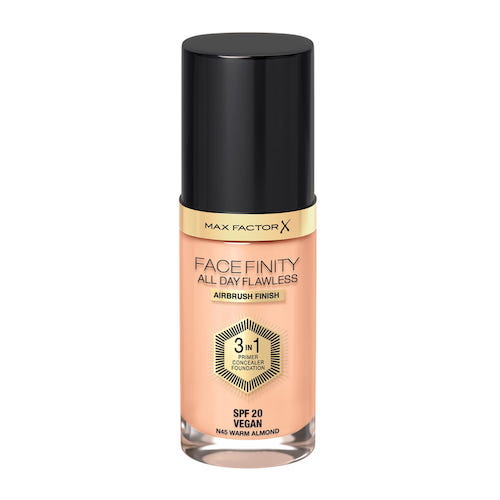 1613791645012044 Facefinity All Day Flawless 3w1 kryjący podkład w płynie N45 Warm Almond 30ml - obrazek 1